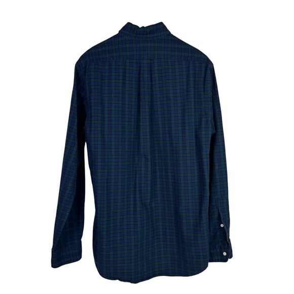 Ralph Lauren Mens Medium Blue, Green & Black Button Front Shirt - Picture 3 of 8